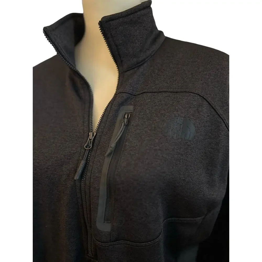 The North Face 1/2 zip jacket . black size large .,